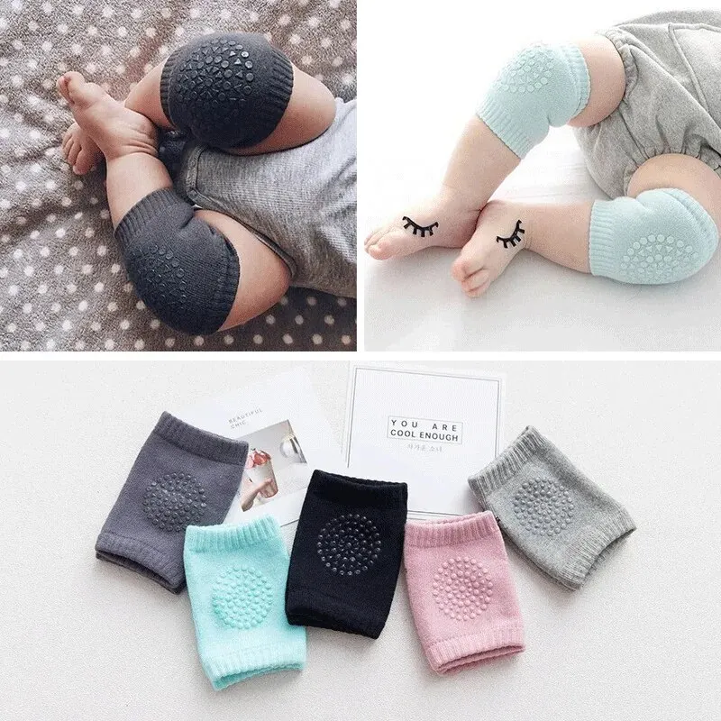 Baby Knee Pads 3/5Pairs Baby Knee Pads Toddler Crawling Anti-Slip Kneepads Unisex Boy Girl Elbow Cushion Pad Safety Protector Cotton Leg Warmer