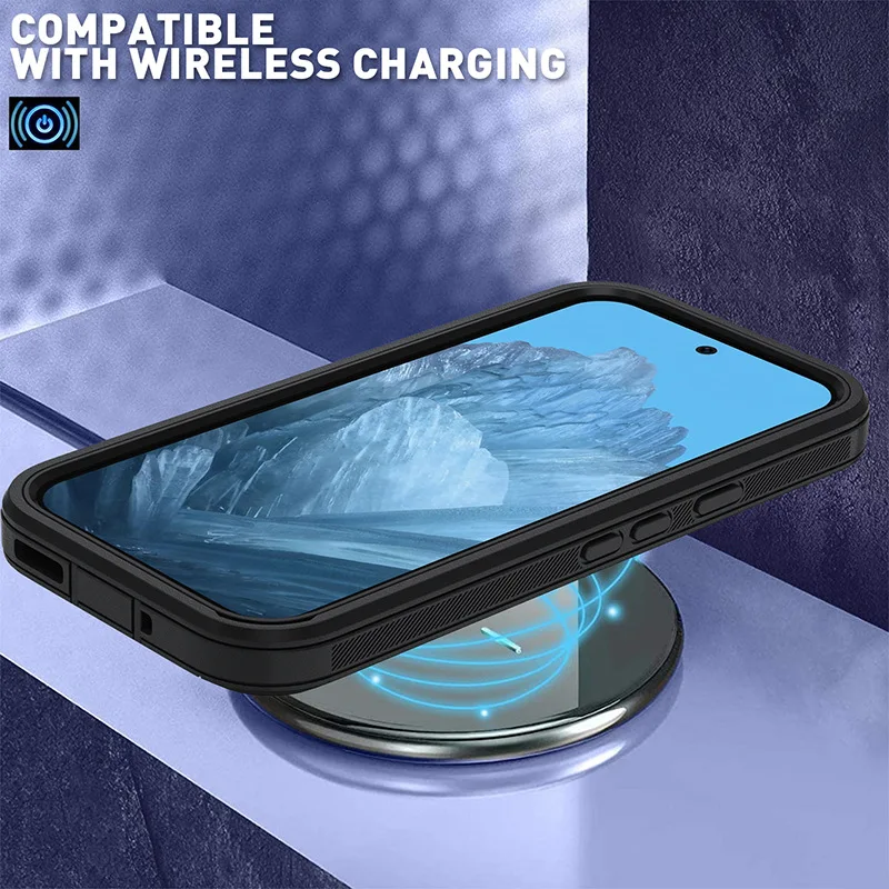 Rugged Hybrid Armor Shockproof Case with Belt Clip