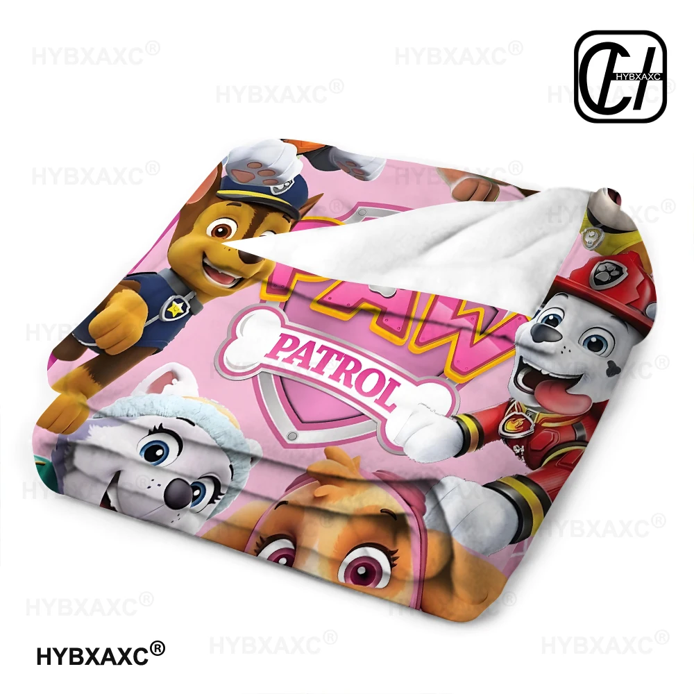 Cute cartoon paw p-patrol dog gift soft plush blanket, flanel blanket throw blanket living room bedroom bed sofa for picnic chil 4