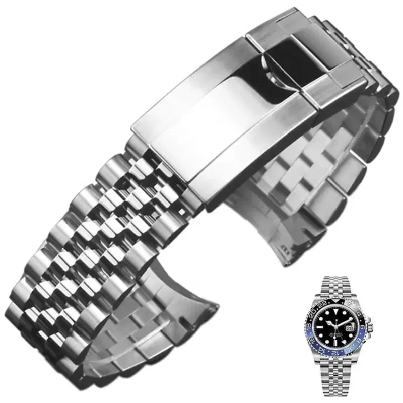 Jubilee Watch Band Per Rolex Sub Gmt Yacht Daytona 20Mm Cinturino Da Uomo Luxury Watch Chain Mod Parts Accessori Per Orologi Di Ricambio
