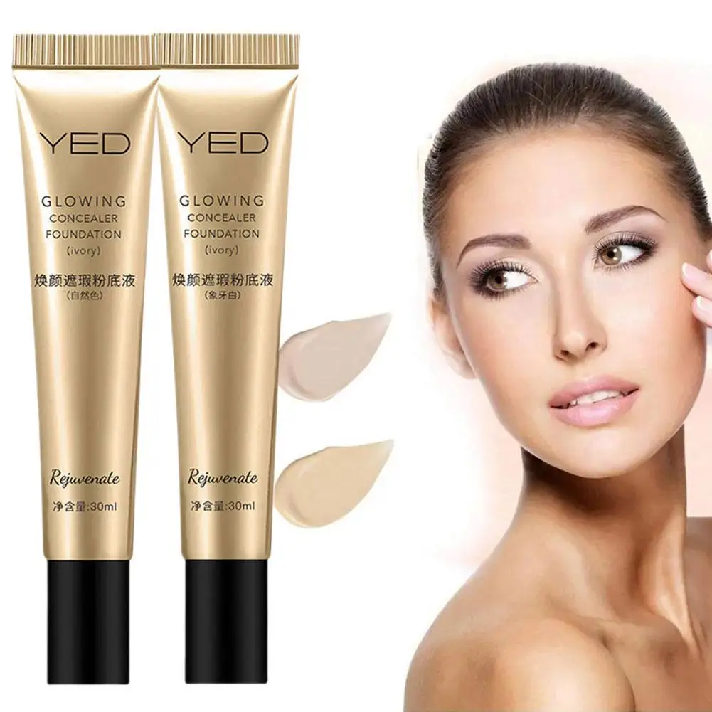 페이스 리퀴드 컨실러 골든 베이스 메이크업 에센스, 파운데이션 잡티 커버, 오일 컨트롤, 오래 지속되는 방수 페이스 메이크업 