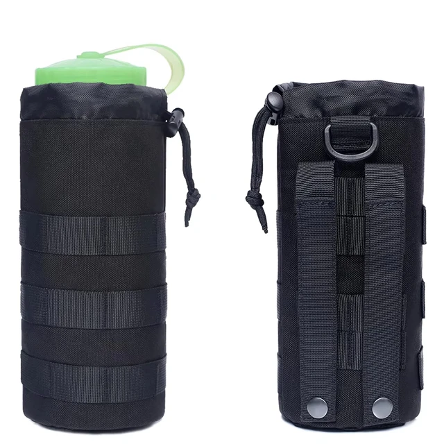 Outdoor Hiking Travel Water Bottle Bag Cup Bag Tactical Waist Pack Camping Hiking Cycling Miscellaneous Packing Pop Bottle Bag 2