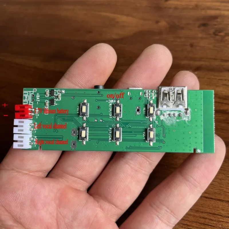 Bluetooth Amplifier Board 2x5W stereo Bluetooth power amplifier board supports U disk TF card AUX and other inputs