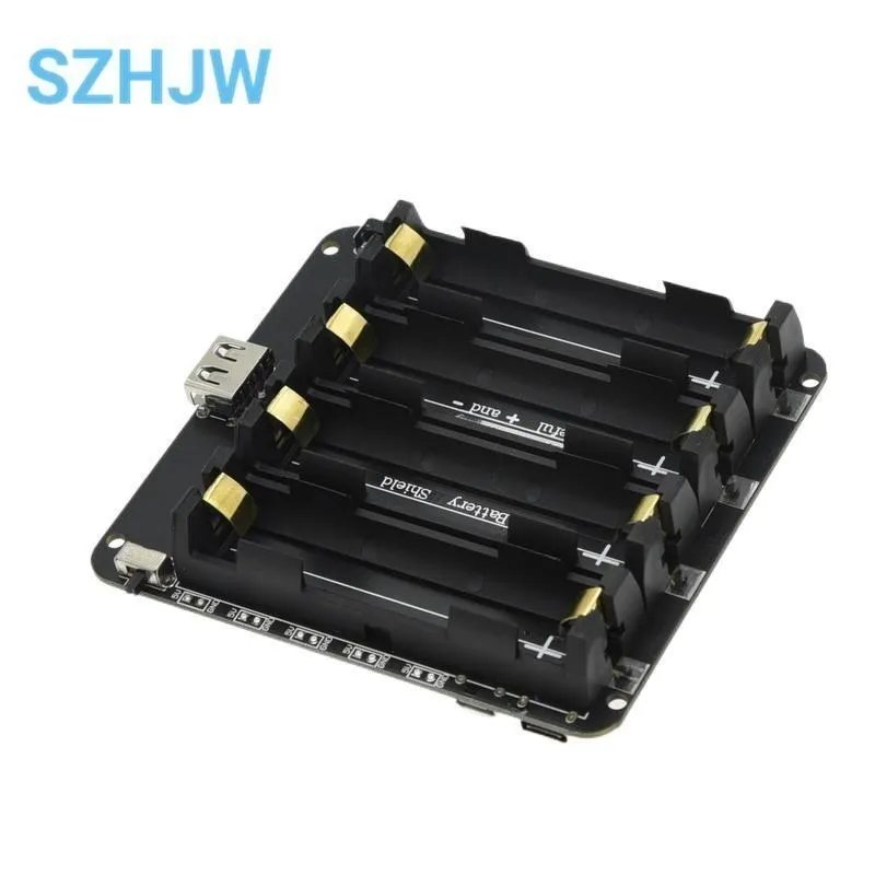 18650 Battery Charge Shield Board with Micro USB and Type-A USB Ports (0.5A)