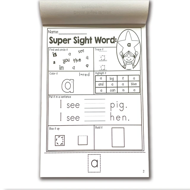 시각 단어, 문장형 대화, 파닉스 연습이 한데 담긴 영어 학습 숙제 완벽화 워크북