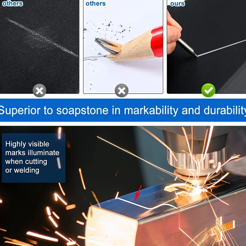 2.8mm Solid Carpenter Pencil, Deep Hole Marking Pencil Mechanical Built in Pencil Sharpener Scriber Refill Drawing Construction 5