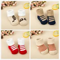 Winter Baby Socks Thick To Keep Warm Baby Necessities Pregnant Baby Printed Baby Socks Printing Baby Clothing Socks/leg Warmers 2