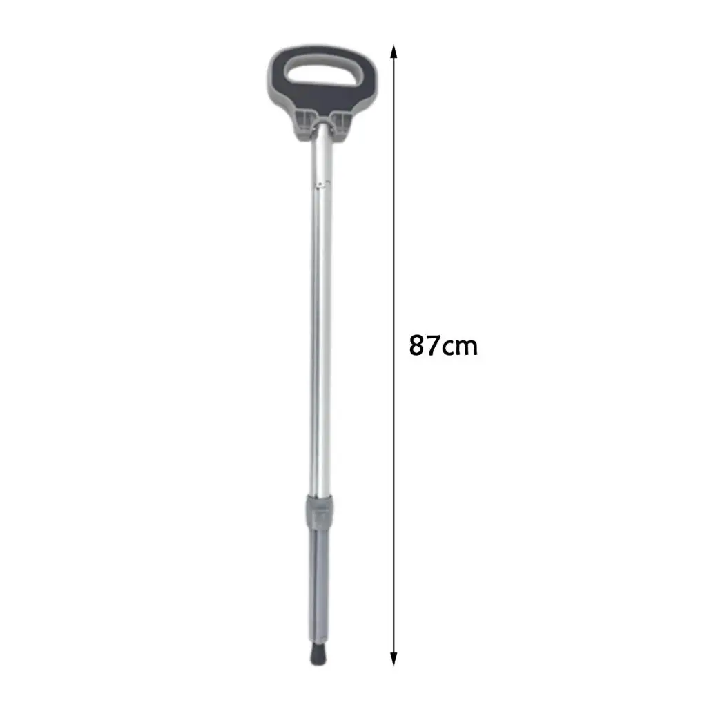 Multifunctional Trekking Poles Elderly Walking Cane Anti Skid Aluminium Alloy Portable Folding Cane Stool for Hiking Climbing 5