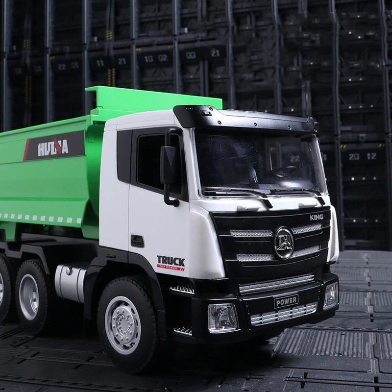 Huina 332 1:18 RC Tipper Truck Remote Control Simulation Engineering 2.4G Six-Channel Remote Control Dump Truck Boys Toys Gifts 3