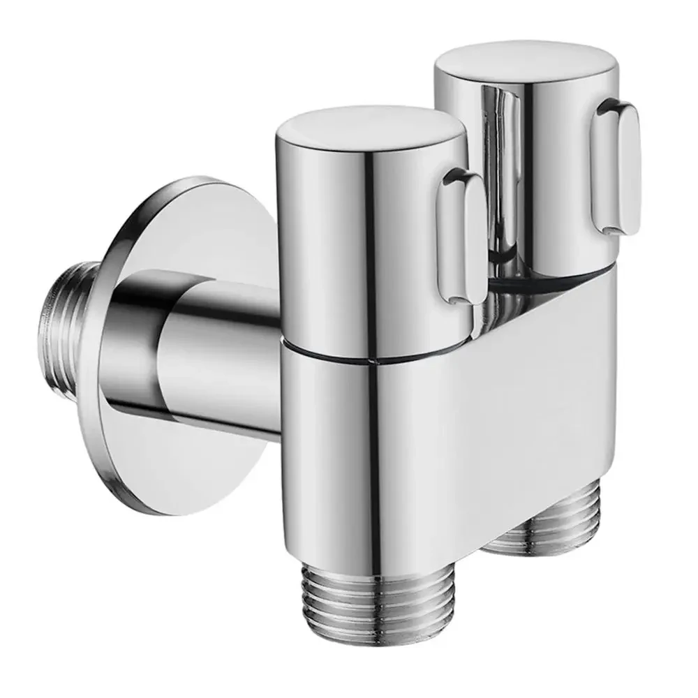 Double Outlet angle valve wall-mounted double outlet bidet toilet accessories Hygienic shower toilet bidet sprayer shower head 3