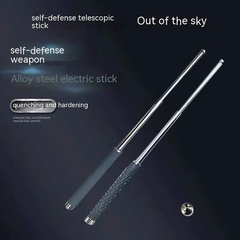 Three Section Swinging StickVehicle Mounted Self-defense WeaponLegal Self-defense and Explosion-proof EquipmentTelescopic Stick