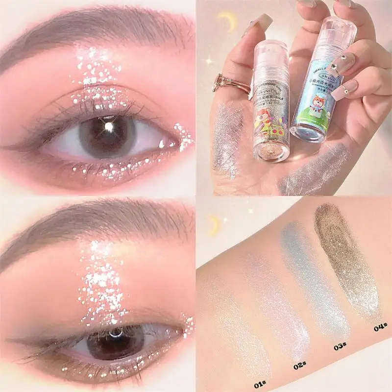 

Eyeshadow Liquid Flash Film Polarized Shiny Eyeshadow Plate High-gloss Waterproof Female Makeup Brightening Liquid Eye Shadow