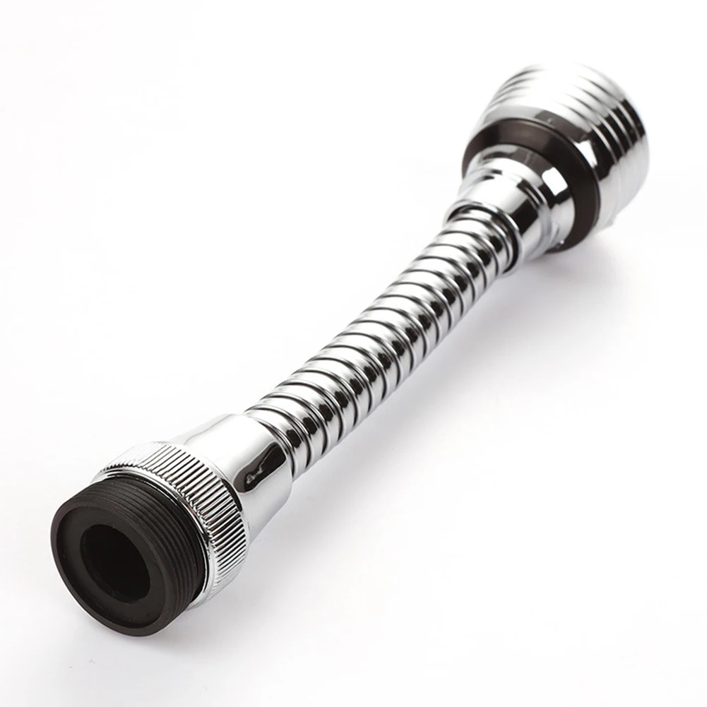 Description Picture 4 of item360° Flexible Faucet Extender Bendable Kitchen Sink Tap Spray Head Attachment Material:Stainless Steel+ABS Sliver Color