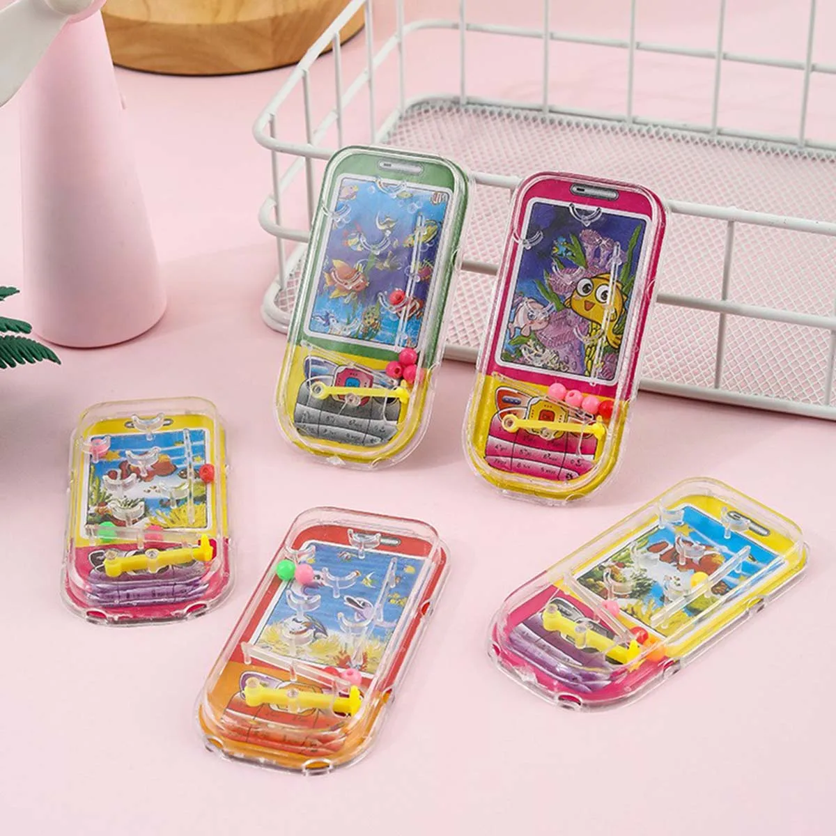Pinball Maze Toy 12pcs Children's Toy Mobile Phone Pinball Maze Type Toy Kindergarten Puzzle Marble Game Maze Game Party Decorations