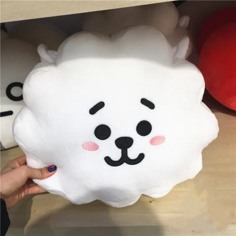 30x40cm BT21 Doll Pillow COOKY TATA Anime Kawaii Plush Toy Mang Koya Girl Bedroom Sofa Pillow Toy Cartoon Decoration Kids Gift