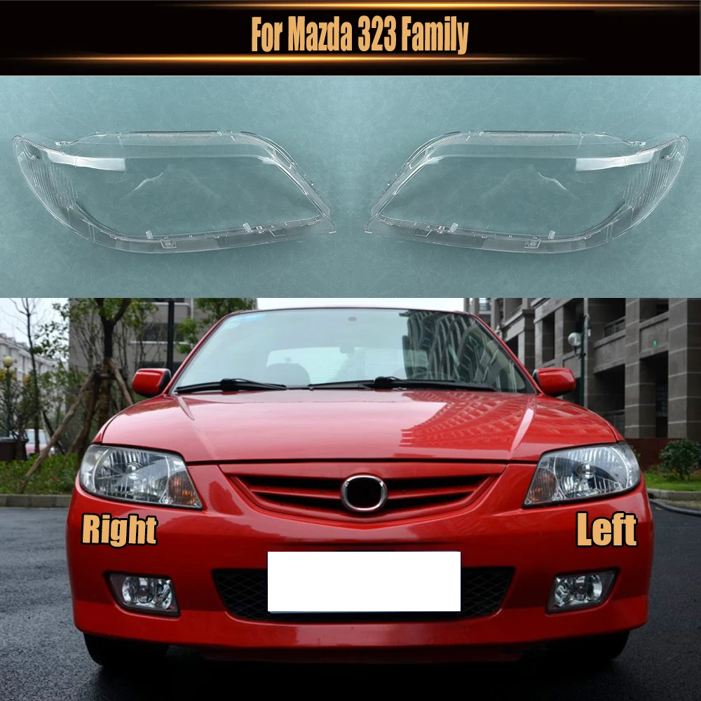 

For Mazda 323 Family Car Front Headlight Lens Cover Auto Headlamps Lampcover Transparent Lampshades Lamp Shell