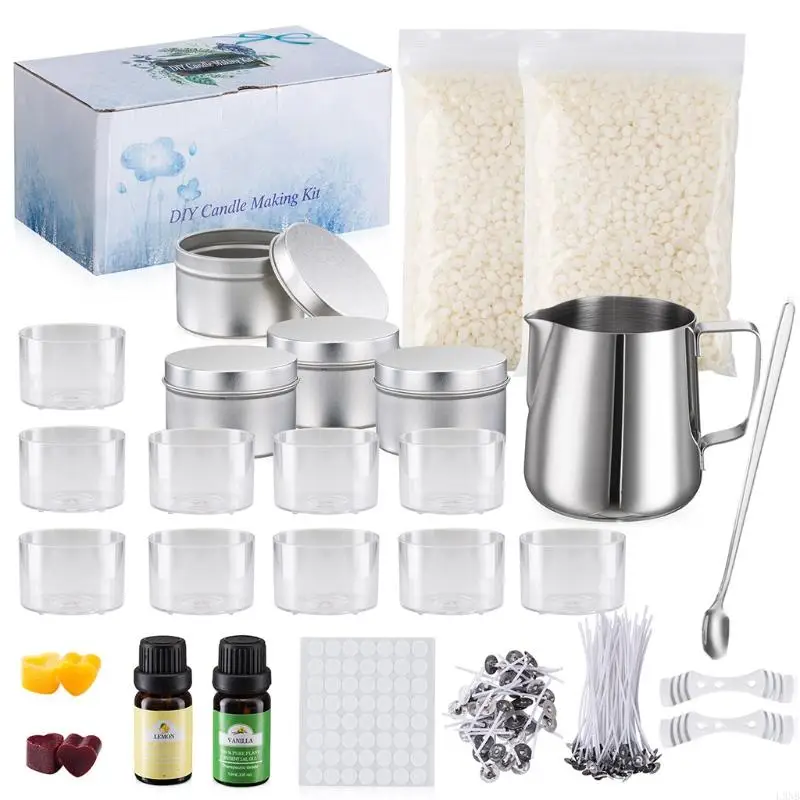 L9NB Professional Supplies to Create Soy Wax Candles Dyes, Wicks, Tins