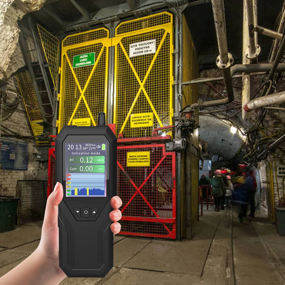 DM157 Handheld Nuclear Radiation Detector Geiger Counter Personal Dosimeter EMF Meter X Y &beta; Ray Electromagnetic Radiation Tester