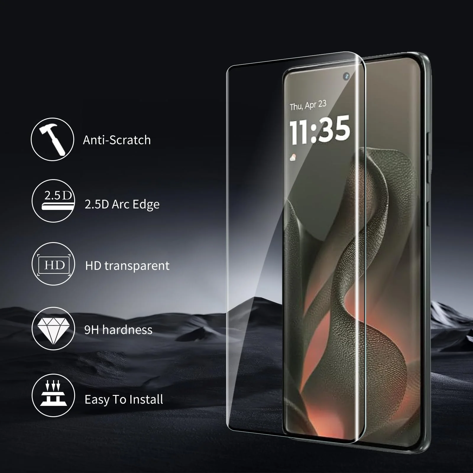 Premium Full Coverage 3D HD Tempered Glass Screen Protector (1-3 Pack)
