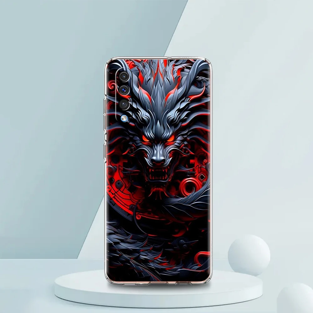 Dazzling Dragon Transparent Soft TPU Phone Case
