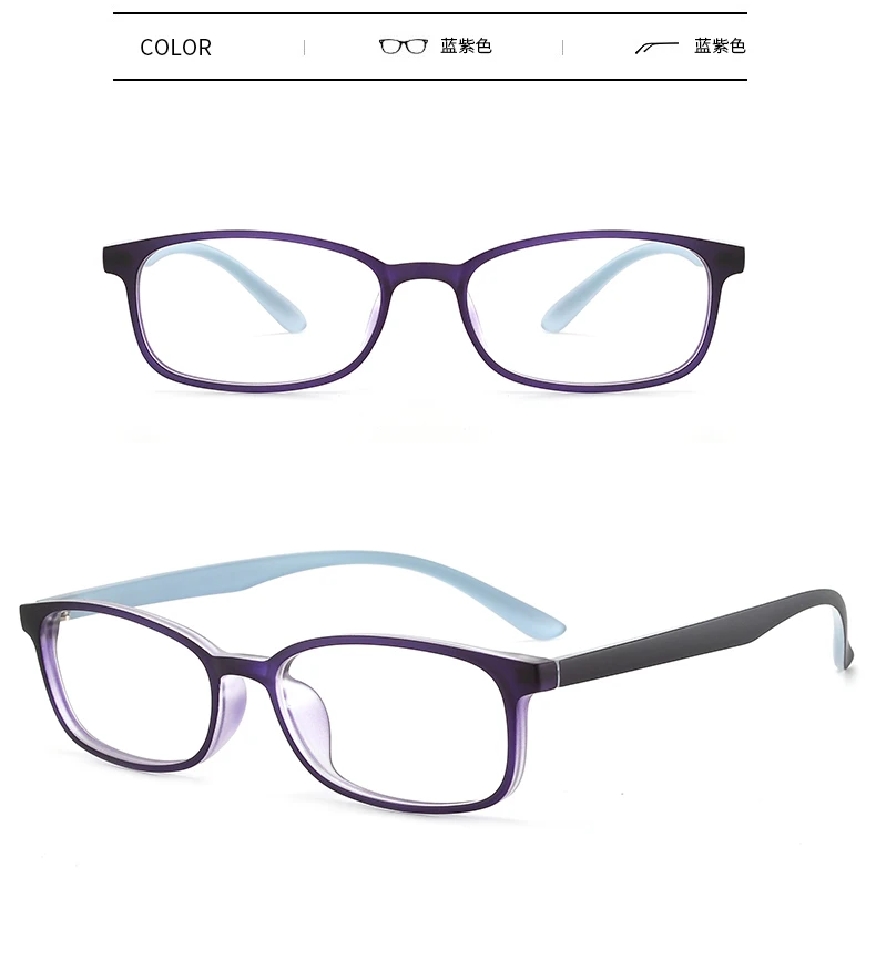KLAR Neue Ankunft Unisex Kleine Gesicht TR90 Optische RX Brillen Ultra-licht Angenehm Tragen Brillen Myopie Presbyopie – Detail 11