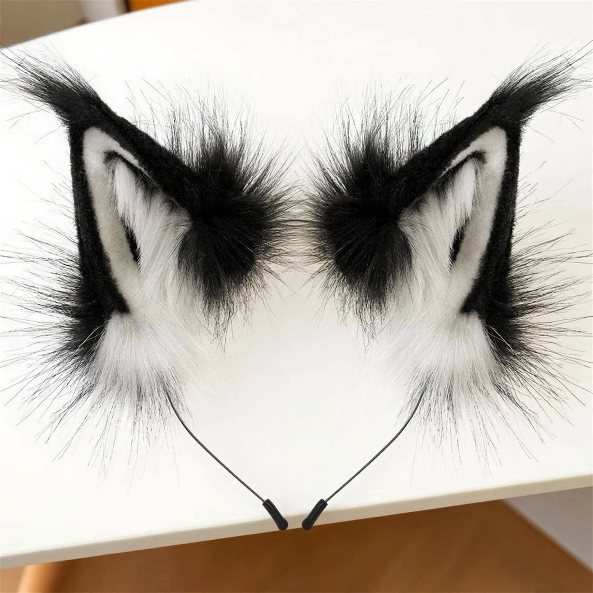 Cute Cat Ear Hair Band Faux Fur Animal Headband for Cosplay & Halloween