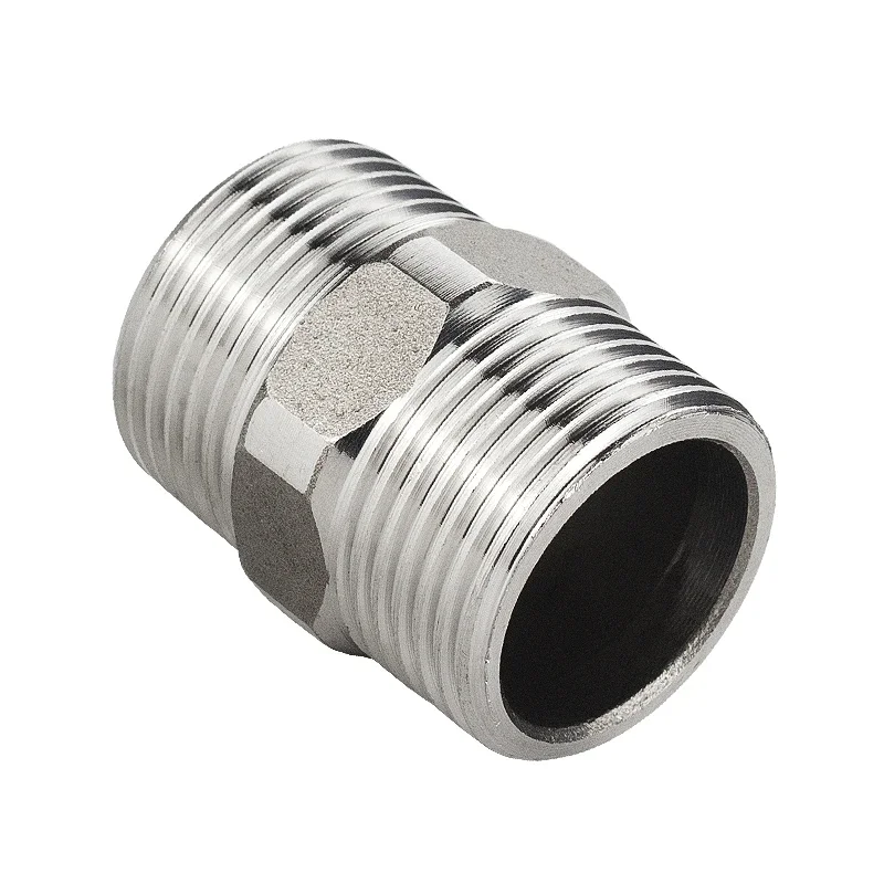 4 Raccordi Adattatori Esagonali NPT 3/8 Maschio, Acciaio Inox 304, Sashow
