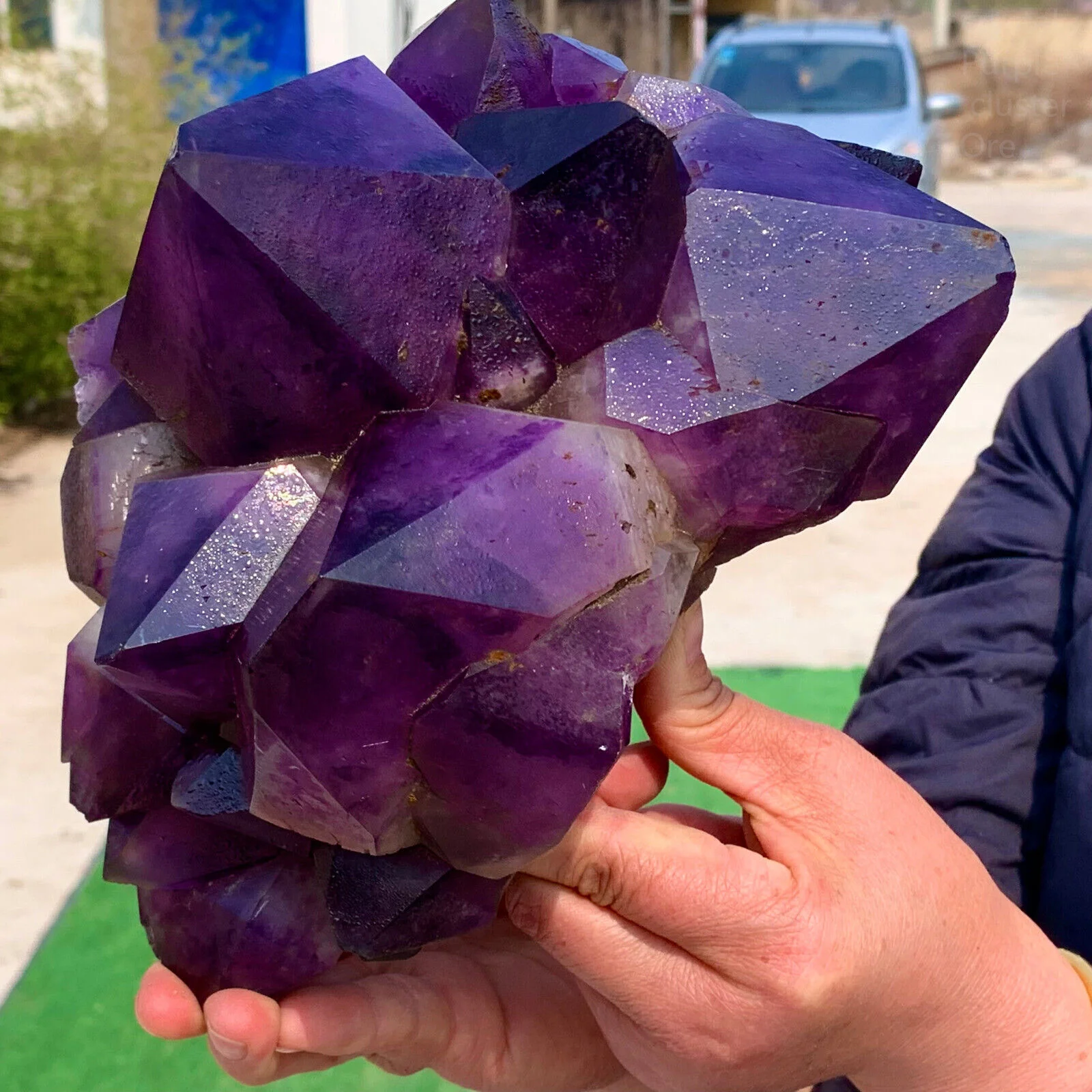 

Magical Natural Purple Crystal Clusters Quartz Crystal Mineral Specimens Reiki Healing Home Office Degaussing Decorative Gems