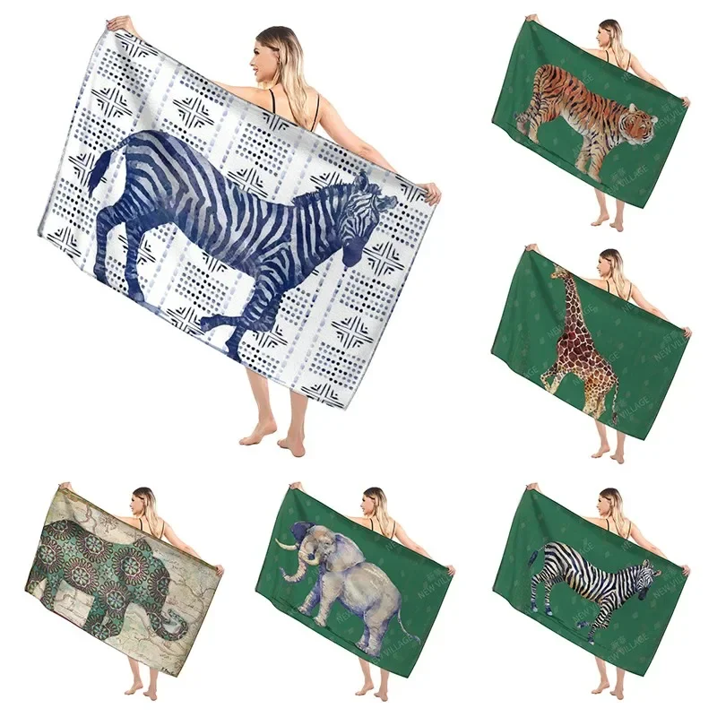 

Мягкое банное полотенце в гавайском стиле для взрослых, Большое пляжное полотенце для сауны, современное полотенце для фитнеса, быстросохнущее для отеля и женского душа