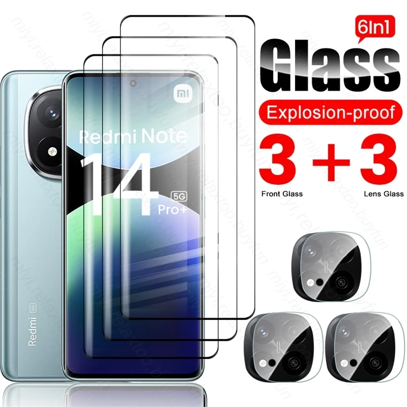 Premium 9D Curved Tempered Glass Screen & Camera Protector 6-in-1 Set