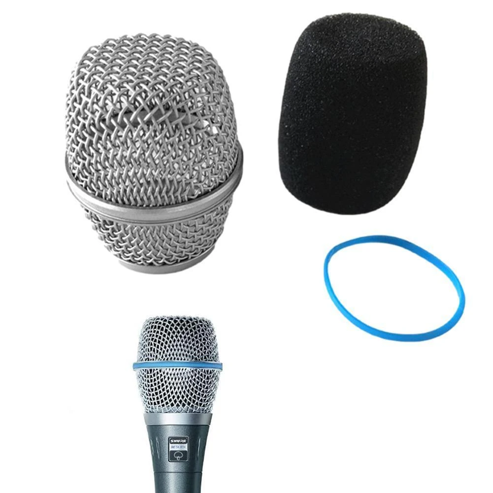 Replacement Ball Head Steel Mesh Microphone Grill Head Microphone Grille Replacement Head DIY Parts Accessory For Shure Beta57