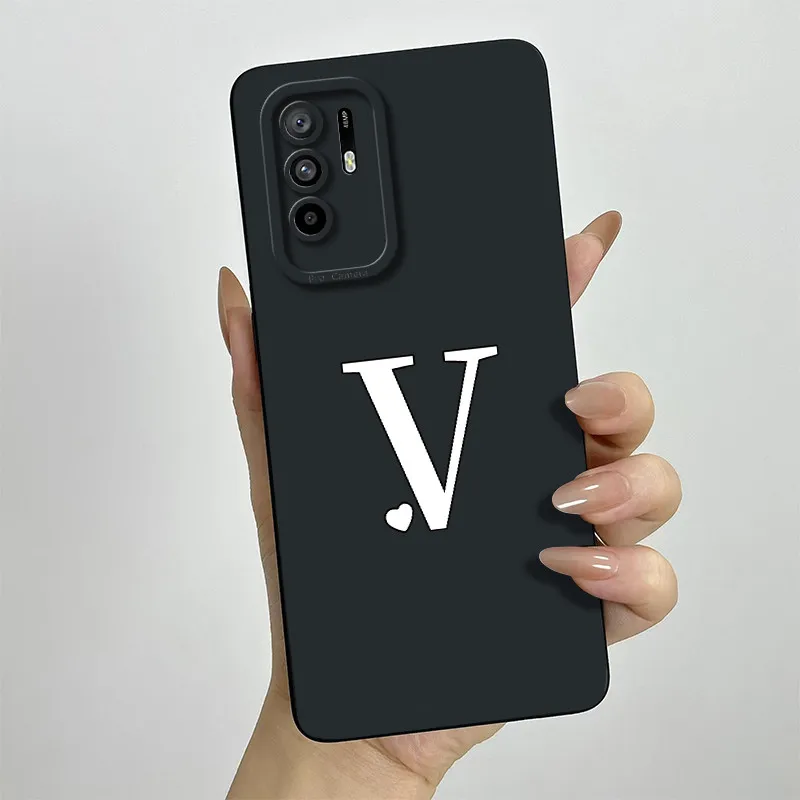 Chic Letters Square Shockproof Phone Case - Elegant Protective Back Cover