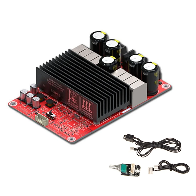 

Двухканальная плата стереоусилителя 300Wx2 TPA3255, высокомощный цифровой усилитель мощности Bluetooth 5,0, строительный класс D, аудио усилитель