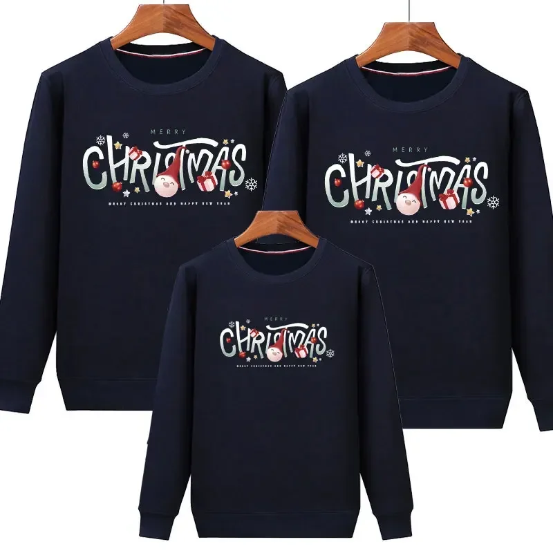 thumbnail image 5 of Suéteres navideños 2024 Conjuntos familiares a juego Sudaderas navideñas para padre, madre e hijos Otoño Mamá Bebé Mamá y yo Ropa, 5 of 5