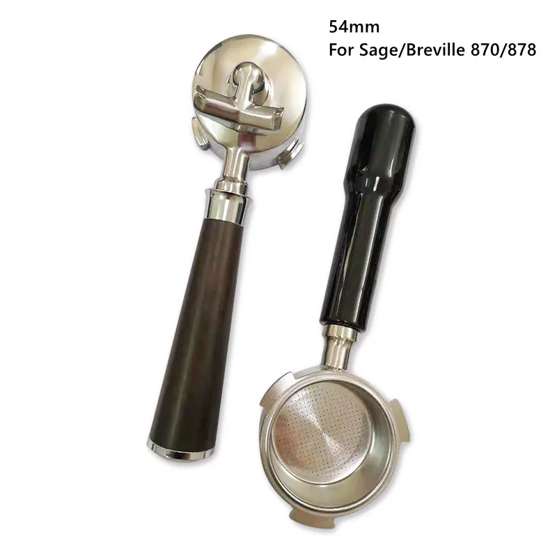 Breville Portafiltro A Doppio Beccuccio, Manico Ergonomico, Cestello Filtro A Doppio Colpo, Barista Express, Pro, Touch, Bambino, 3 Orecchie, 54