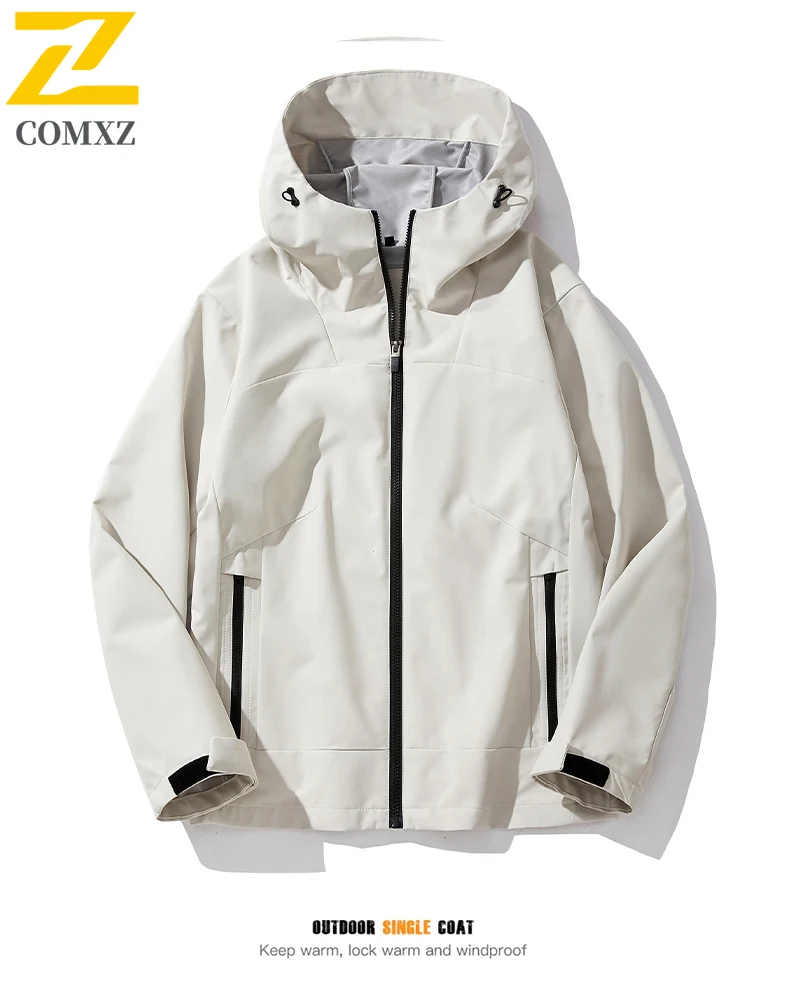 EIAO Windbreaker Jacket Men Women Outdoor Waterproof Hiking Coat Sporty Casual Unisex Lightweight Trekking Camping Windbreaker