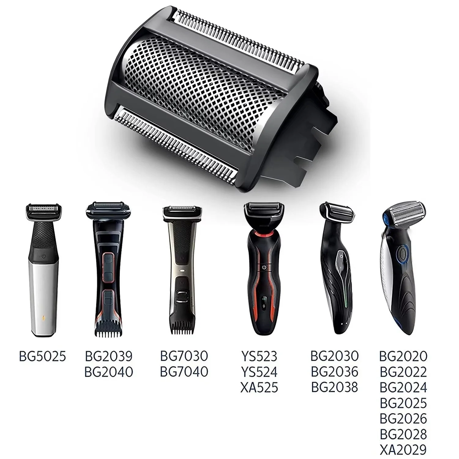 Testina Di Ricambio Professionale Per Philips Norelco Bodygroom Series 7000(BG204x),Serie 3000(BG203x),Serie 3000(BG202x