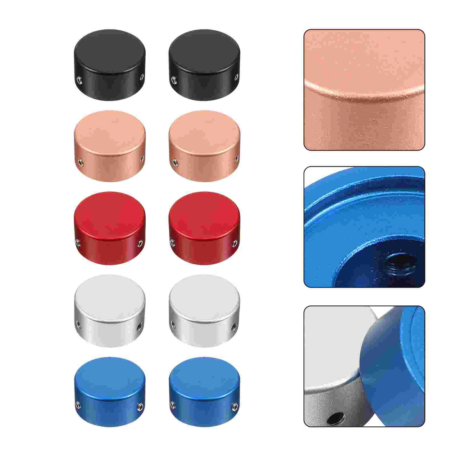 10Pcs Barefoot Pedal Buttons Guitar Effects Pedal Protection Guitar
