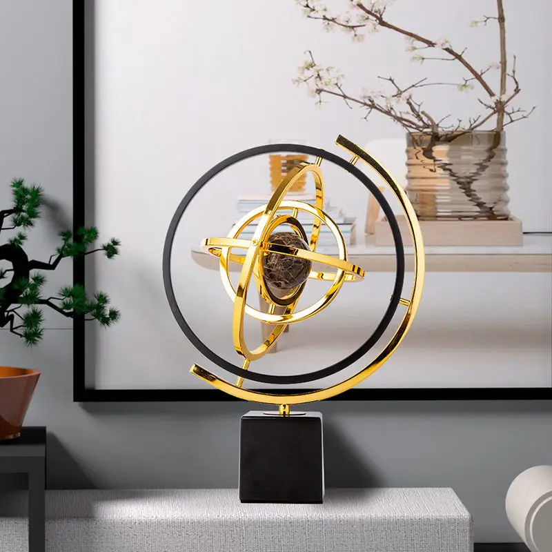 Globe: Luxury Living Room TV Cabinet Decoration, Office Wine Cabinet Decoration，Geography Teaching Equipment