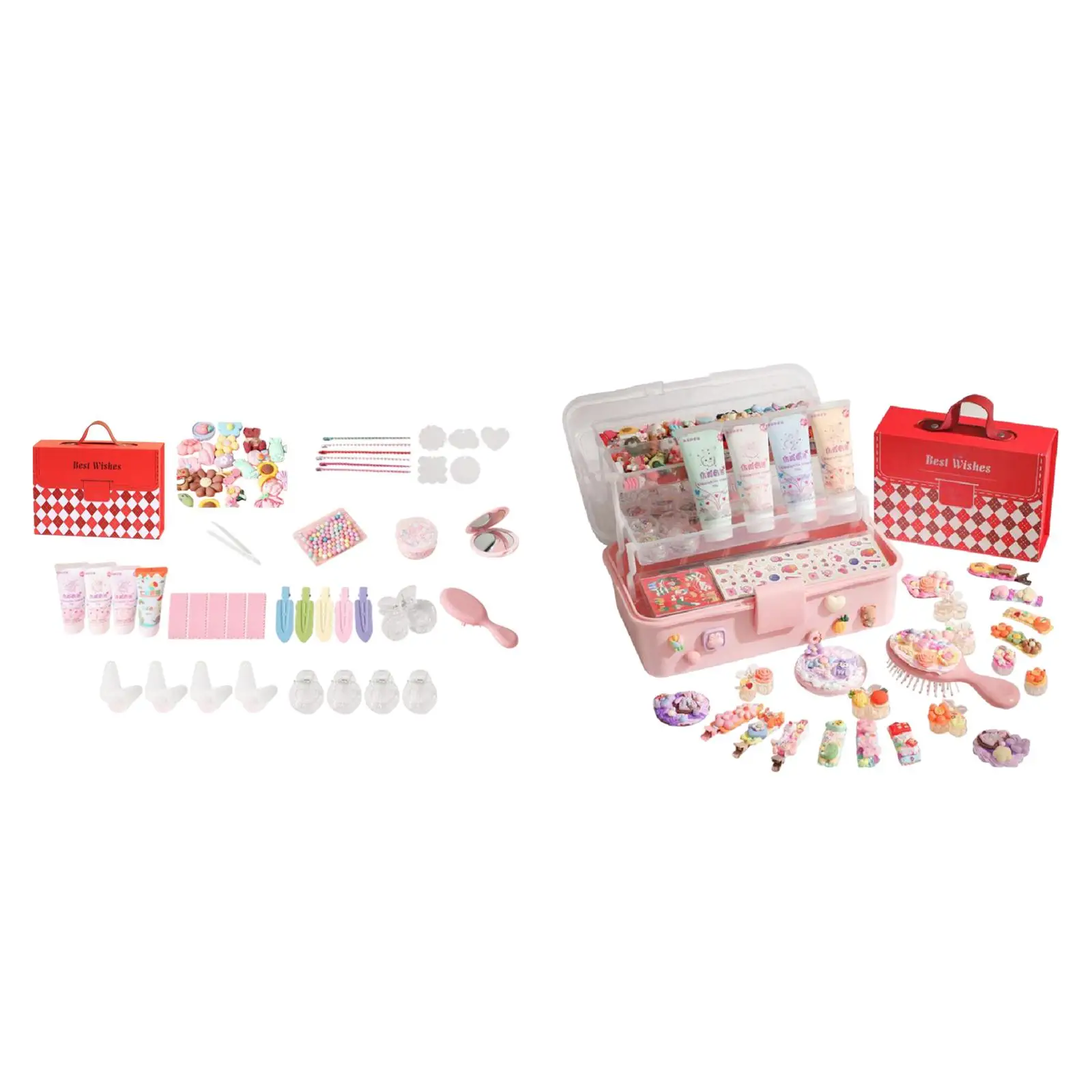 

Artificial Cream Glue Set Goo Card Hair Clips Birthday Gifts Cream Guka Set for Teens Adults Craft Lovers Children Girls Boys