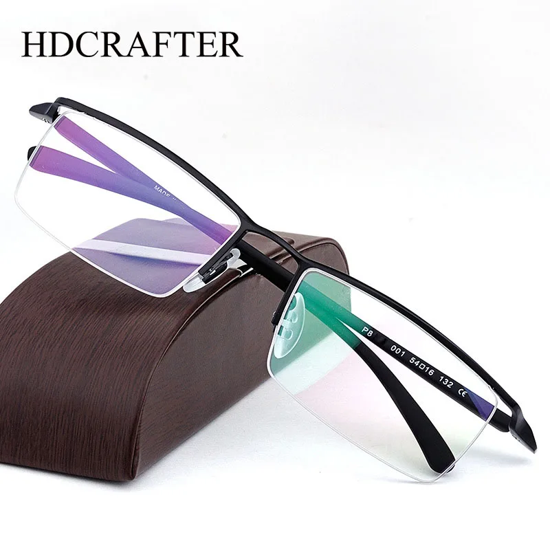 HDCRAFTER Pure Titanium 반테 안경 프레임: 세련되고 편안하며 내구성 뛰어난 착용감