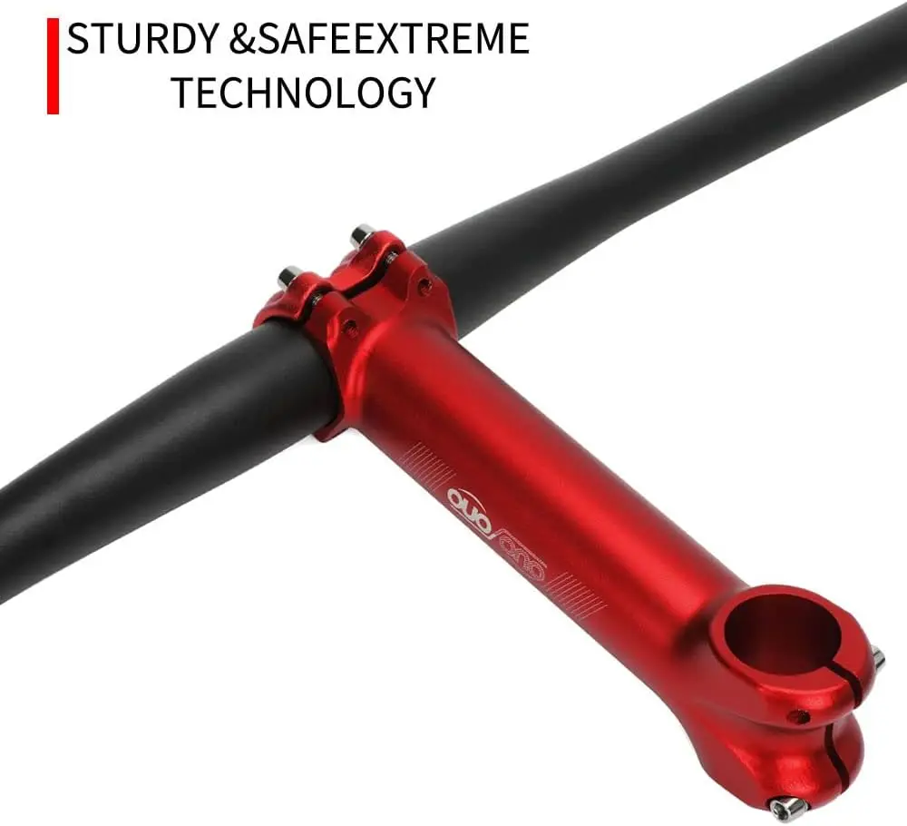 Cintre VTT Avec Potence Intégrée  80mm  Relevé En Aluminium Noir Largeur 780 Mm