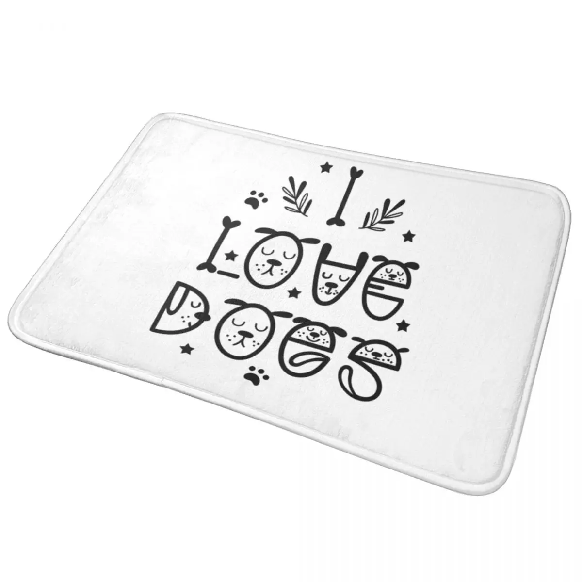 

Unconditional Love Of Dogs Doormat Non-slip Super Absorbent Bath Mats Home Entrance Rugs Kitchen Living Room Carpet Footpad