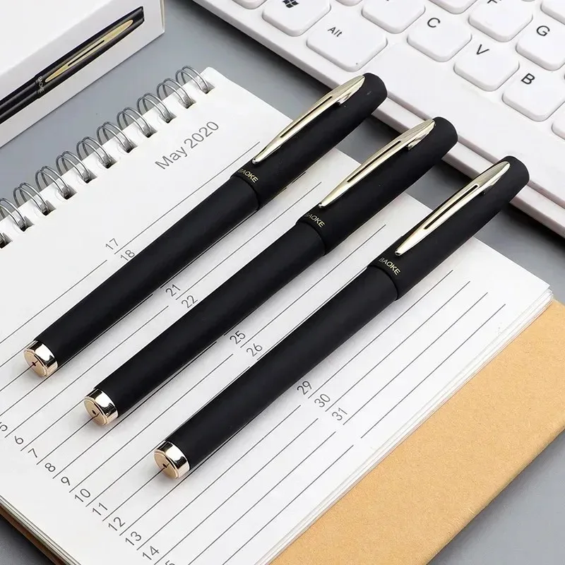 5pcs Large Capacity Gel Pen 1.0/0.7/0.5mm Signature Calligraphy Handwriting Pens Carbon Black/Blue/Red ink Office Accessories 2