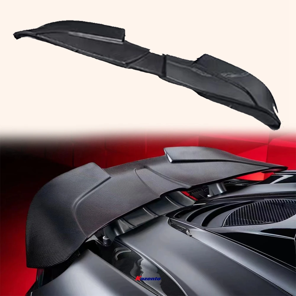 

For Mclaren 2017-2023 Dry Carbon Fiber Rear Trunk Bumper Spoiler Wing Diffuser