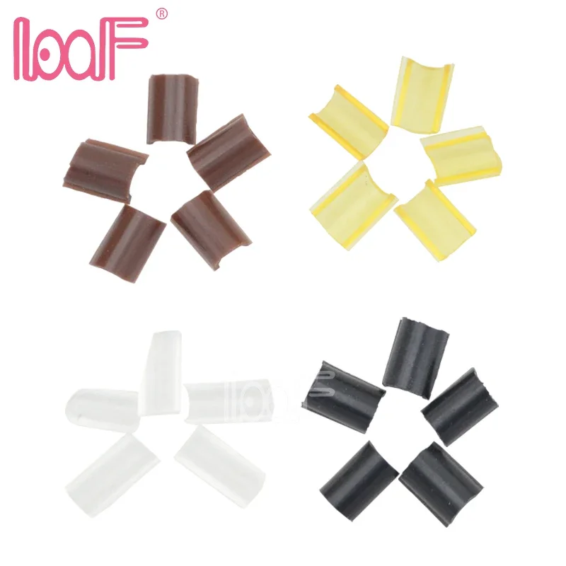 LOOF 1000pcs hair glue Nails Tip Keratin U Shape Fusion Chips for human hair extension Tools