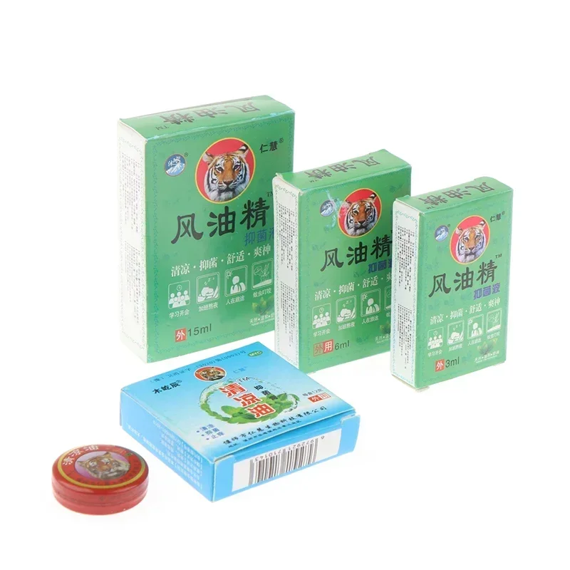 Chinese Cooling Oil Tiger Balm Refreshing Oil for Headache Mosquito Repellent Dizziness Pain Abdominal Medicated Rheumatism medicinal oil
