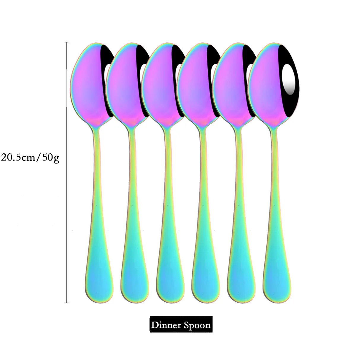 6Pcs Dinner Spoon