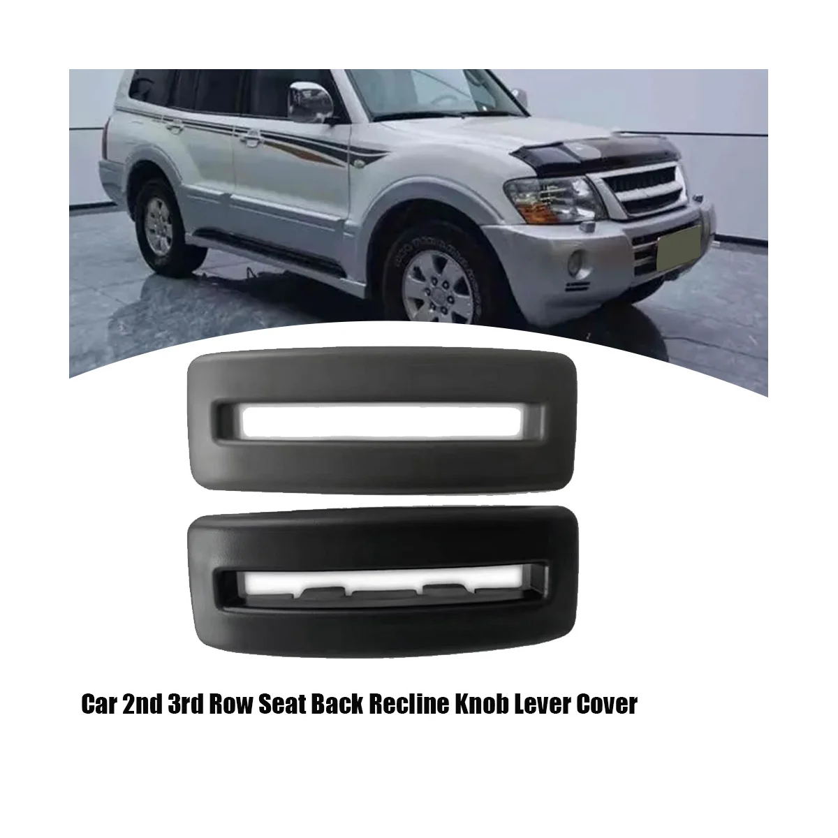 MR610573 2Nd Row Seat Back Recline Knob Frame for Mitsubishi Montero 2001-2006 MR610572 Middle Seats Slide Lever Black
