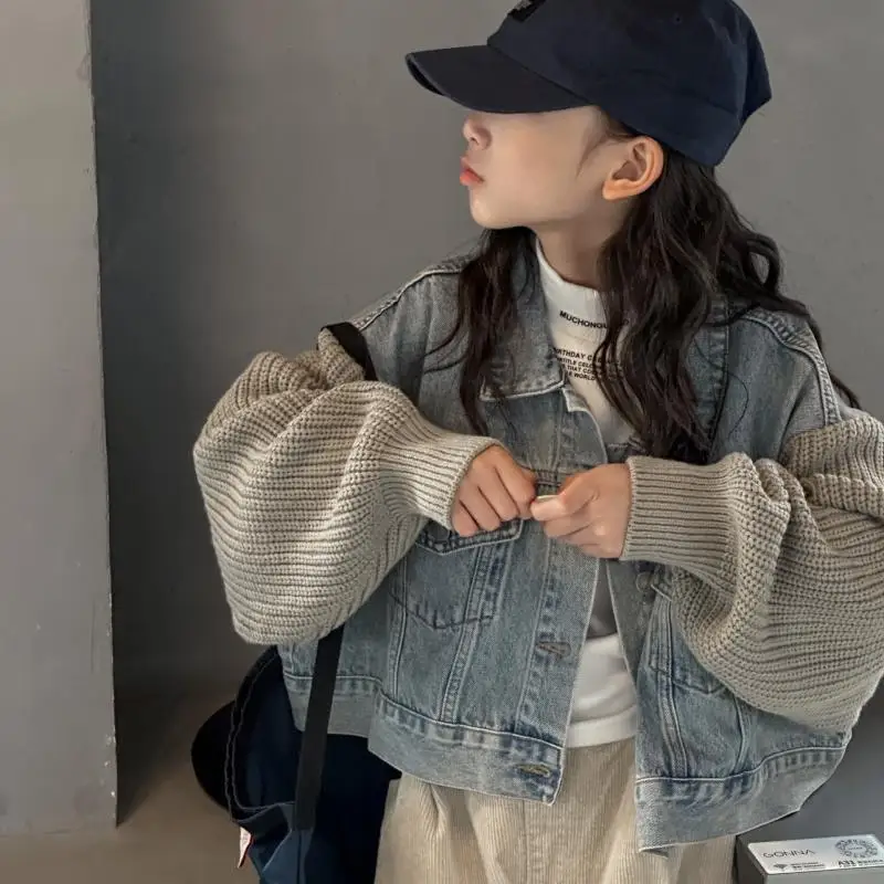 여아용 긴 소매 폴로 가디건, 다용도 슬림 아동복, 겉옷 코트, 재킷 상의, 가을 및 겨울 패션